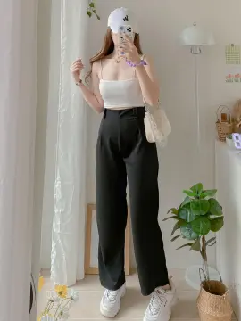 ERA' korean style high waist trouser pants