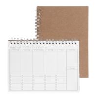 Planner Book Monthly Weekly Daily Agenda Schedule Blank Diary DIY Study Notebook Eco-friendly Paper Stationery School Supplies LED Strip Lighting