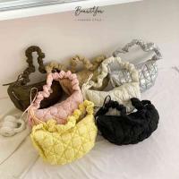 ▩ SFgbdszfbqa {2023-New} soft bag กระเป๋าขนมจีบไหล่ลง กระเป๋าสะพายไหล่ลําลอง ผ้าฝ้าย สีพื้น แฟชั่นสําหรับสตรี [BeautYou.th]