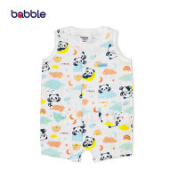 [ช้อปครบ 690.- รับของแถม] BABBLE บอดี้สูทเด็ก ชุดหมีเด็ก ผ้าฝ้าย100% แบบแขนกุด อายุ 3 เดือน ถึง 2 ปี Panda BDRS