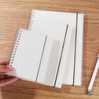 【living stationery】โปร่งใส PP CoverNotebook A5/A6/B5 Line Blank Grid Dotted CoilSketchbook Notepad PlannerOffice Supplies