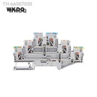 ❒►  1Pc PT 2.5-PE/L/N Ground Modular Terminal Block Push-in Connection Triple Level Wire Din Rail Terminals Connector PT2.5-PE/L/N