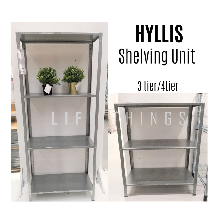 IKEA HYLLIS Shelving unit, Unit rak, in/outdoor galvanised Lazada