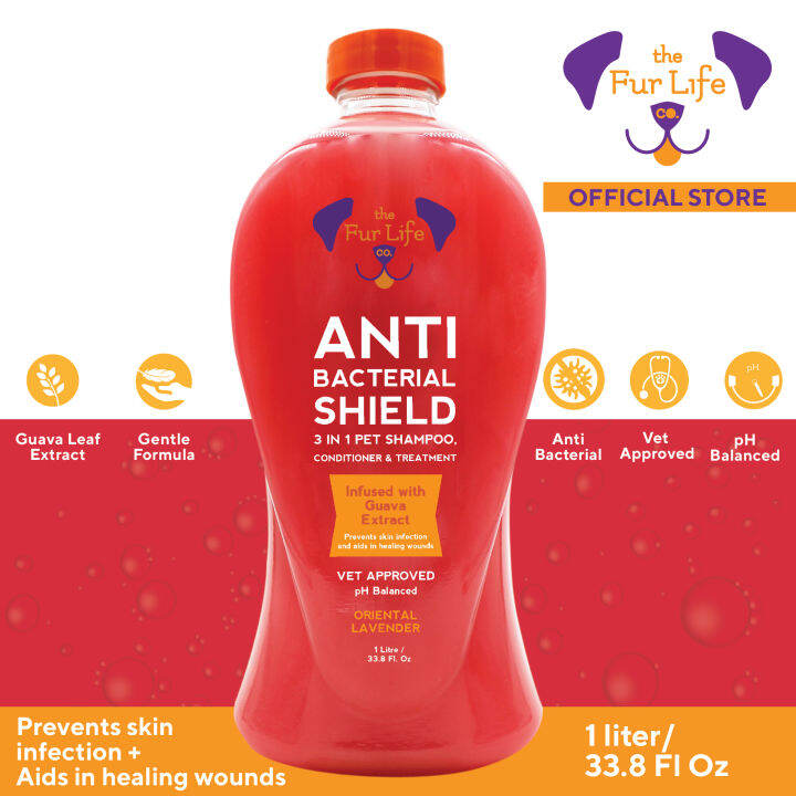 The Fur Life AntiBacterial Shield 3in1 Dog Shampoo, Conditioner