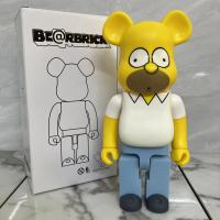 28ซม. Bearbrick 400% แบร์บริคแบบดั้งเดิมรูปปั้นบล็อคก่อสร้างหุ่นจำลองหมีพีวีซีสีแบบงานประดิษฐ์ทำมือตุ๊กตาอาร์ทคอลเลกชันตุ๊กตาของขวัญของเด็ก