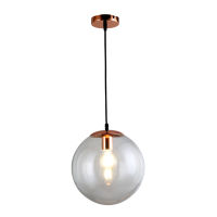 Nordic transparent glass spherical chandelier restaurant sun bar aisle office LOFT American industrial style chandelier