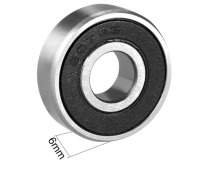 2 ชิ้น 607 RS ( 7 x 19 x 6 mm.) Miniature Ball Bearing 607-2RS  ลูกปืนเม็ดกลม ฝายาง = 2 ตลับ