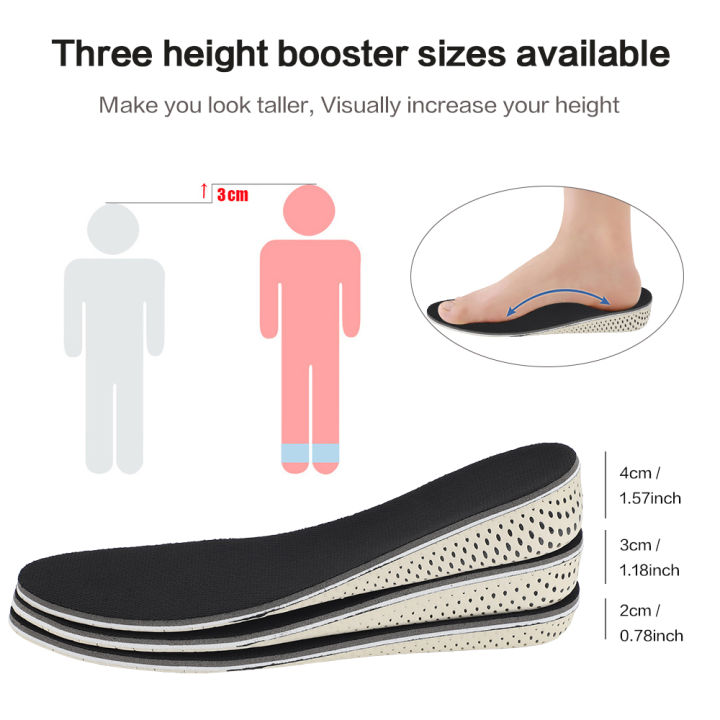 hailicare-เสริมความสูงพื้นรองเท้ายกรองเท้าโฟมจำรูปสำหรับผู้ชายผู้หญิง-พื้นรองเท้ายกสูงยกรองเท้าเพิ่มมองไม่เห็น1คู่-2-3-4ซม