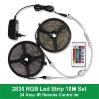 【✔In stock】 sunzhez แท่งไฟ Led Luces Smd Rgb 2835ยืดหยุ่นแผ่นเรืองแสง5M 10M แถบ Led อาร์จีบีกันน้ำ Dc12v ตัวแปลงคอนโทรลเลอร์ Ir