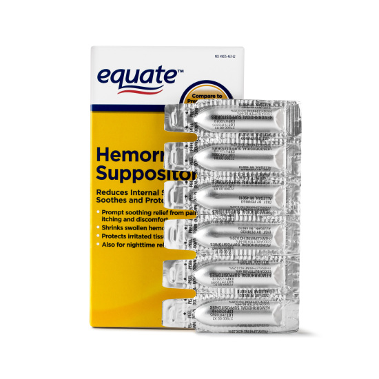 Hcmviên đặt trĩ equate hemorrhoidal suppositories 24 viên - ảnh sản phẩm 2