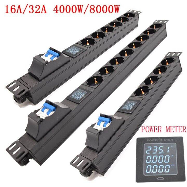 PDU Power Strip 16/32A Air Switch Power Distribution Unit Switcher2/3/4