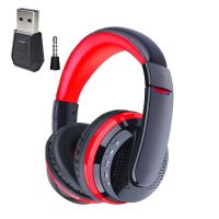 For PS4 PS5 Phone Wireless Gamer Headphone with Mic &amp; Bluetooth Transmitter, Stereo Bass Gaming Headset and PC Audio AUX Adapter