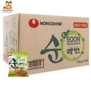 Thùng 40 Gói Mì Chay SOON VEGGIE RAMYUN NONGSHIM 120gr   - Date 12 Tháng