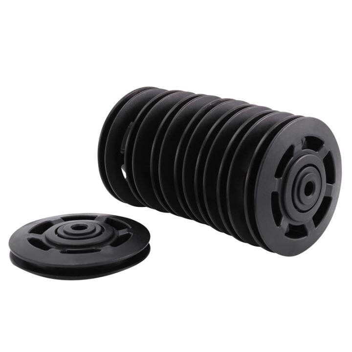 8pcs-95mm-black-bearing-pulley-wheel-cable-gym-equipment-part-wearproof