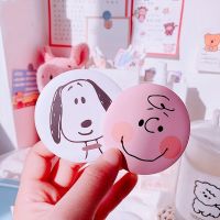 【BEIBEI】 [Ready Stock] Random Color Cartoon Pattern Small Round Mirror/ Mini Pocket Makeup Mirror/ Cute Portable Handheld Mirror/ Cosmetic Tool Travel Accessories