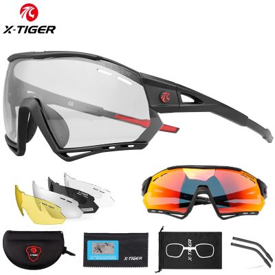 【CW】♦◐  X-TIGER Photochromic Cycling Sunglasses Outdoor Hiking Fishing Glasses Polarized UV400 MTB Racing Road Man Goggle