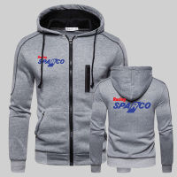 Mens Hoodie Sproco Print Spring Fall Outerwear Sport Zipper Hoodies Multi-zip Slim Hooded Jacket Casual Long Sleeve Sweatshirts