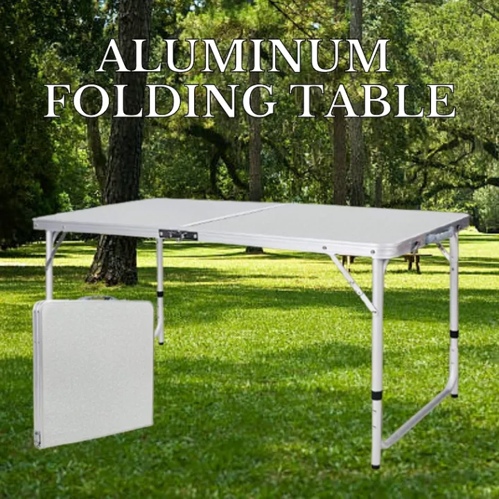 120 x 60 cm Folding Camping Table Portable Lightweight Aluminum
