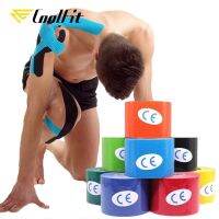 【hot】！ CoolFit 5 Size Kinesiology Tape Athletic Recovery Adherent Wrap Taping Muscle Pain Knee Protector