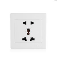 ✚✈ Universal 5 Hole Electric AC Power Outlet Panel Plate Wall Charger Dock Socket On Sale M07 dropship