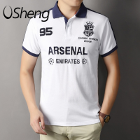 VSheng Polo T Shirt For Men S To 6XL Big Size Arsenal Emirates Summer Casual Short Sleeve Collar Tops Man Maximum Support 135kg