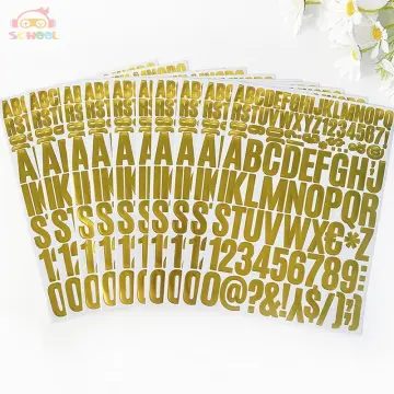 2 inches Waterproof Alphabet Letter Number DIY Personalized Name