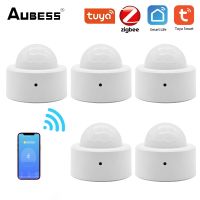 Tuya 2 In 1 Zigbee Mini PIR Motion Detector Bright Lux Light Passive Infrared Security Burglar Alarm Sensor Used With Gateway