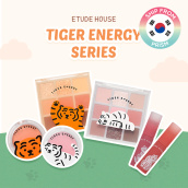 [PRISM] Etude House Tiger Energy Series Phấn Má Hồng Dạng Thạch Dewy Tint Bảng Phấn Mắt Bảng Màu Lấp Lánh Mọi Loại Da