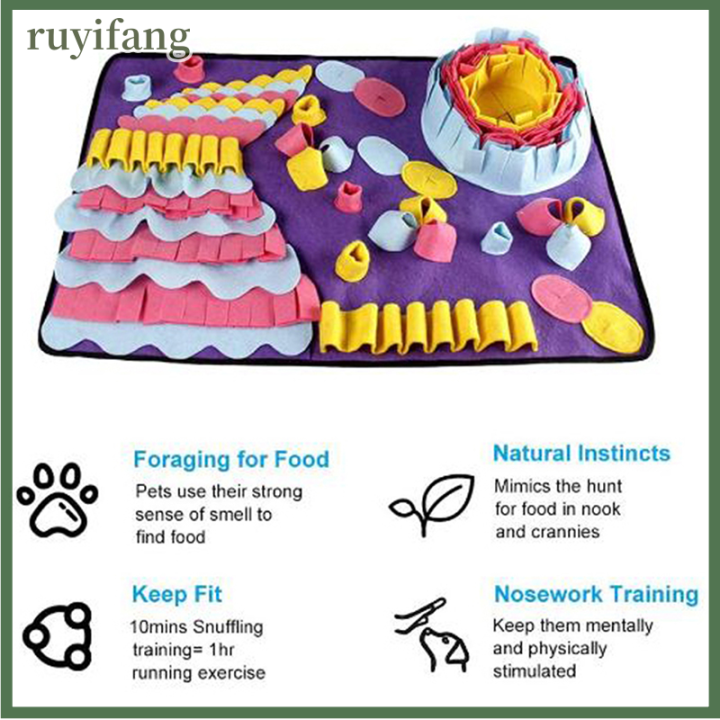 ruyifang-สุนัขปริศนาเสื่อสัตว์เลี้ยงกระตุ้นจิตใจของเล่น-snuffle-รักษาเสื่อ-sniffing-pad