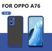 [ส่งจากไทย] Case OPPO A76 เคสกันกระแทก เคสนิ่ม TPU ปุ่มสีผิวด้าน กันรอยกล้อง ขอบนิ่มหลังแข็ง เคส oppo a76