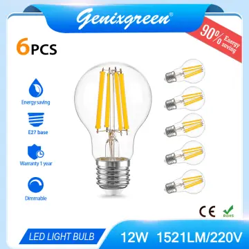 6PCS High power LED bulb 220V 15W E27 B22 super bright warm white light is  suitable for study, living room and office