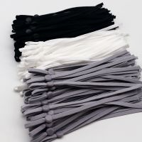 50 Pieces of 15CM Black and White Mask Elastic Band Nylon Elastic Rope Hand Sewing Accessories Adjustable Mask Ear Rope Material