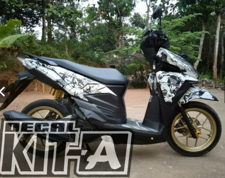 Decal Stiker New Vario 150 One Piece Dekal Striping Sticker New Vario 125 Cbs Lazada Indonesia