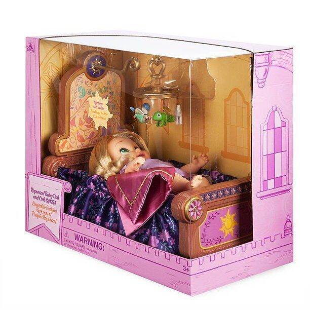 ใหม่พร้อมกล่อง-disney-animators-collection-rapunzel-baby-doll-and-crib-gift-set-ราคา-4-590-บาท