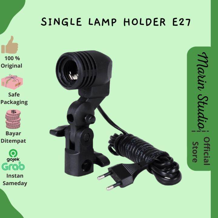 Single Lamp Holder E27 Fitting Lampu Bohlam Lighting Holder Studio