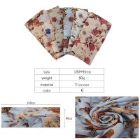 ；【‘；- 2021 Printing Cotton Hijab Scarves Women Muslim Large Size Head Scarf Shawls Pashmina Wrap Hijab Scarves Ethnic Islamic Headband