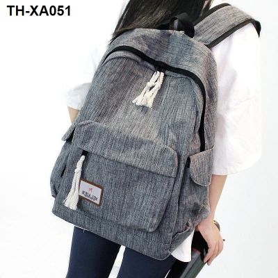 backpack for men and women Korean version of middle school students schoolbag large-capacity travel college style computer bag leisure