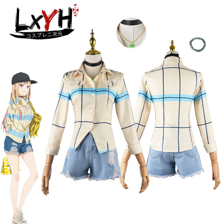 LXYH- COSER KING] Anime My Dress-Up Darling Kitagawa Marin Gojo Wakana  Cosplay quần áo thông thường Phụ nữ Fancy Outfit Anime Halloween Costume |  