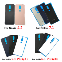 ใหม่ฝาหลังกระจกด้านหลังเคสสำหรับโนเกีย7 7.1 / 5.1 Plus / X5 / 6.1 Plus / X6 / 8.1/X7ฝาหลังแบตเตอรี่4.2