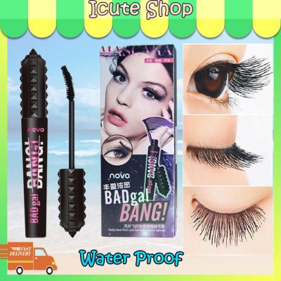 (ของแท้/พร้อมส่ง) NOVO BAD GAL BANG Mascara ของแท้ 100% โนโวมาสคาร่าสีดำ ขนตาสวยหนาทรงพลังยาวนานถึง 36 ชั่วโมง ช่วยเพิ่มความหนาโดยไม่รู้สึกหนักขนตา พร้อมแปรงปัดขนตาที่ออกแบบพิเศษช่วยให้ปัดขนตาได้ง่าย ติดทนนาน กันน้ำ 1*-ชิ้น รหัสสินค้า 75039 *1ชิ้น