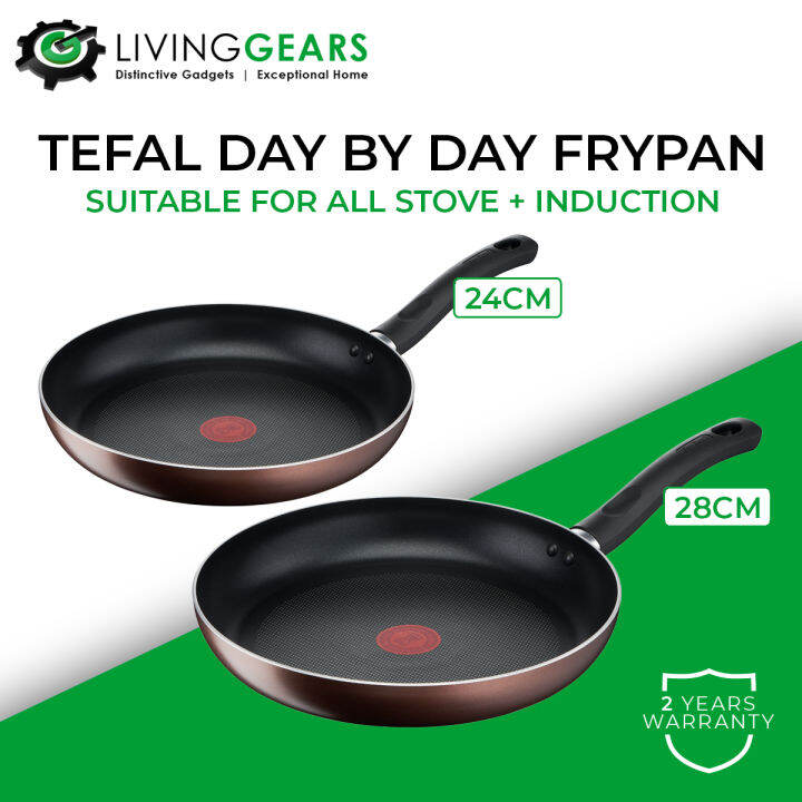 Tefal Day by Day Deep Frypan For All Stove Induction (24cm/ 28cm) | Lazada