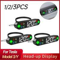 ☏ 1-3PCS Car HUD Head-up Display Speedometer Safe Driving Real-time Turn signal Parking Display HUD For Tesla Model 3 Model Y