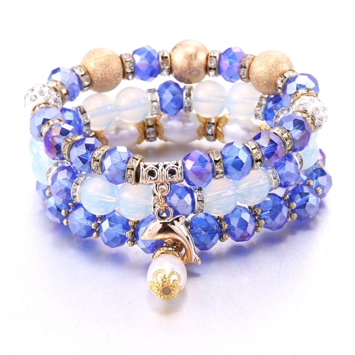 new-blue-heart-shaped-elastic-crystal-beaded-bracelet-women-fashion-pearl-bracelet-exquisite-jewelry-party-gift-drop-shipping