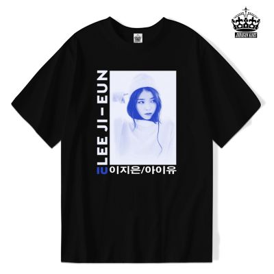 เสื้อยืด พิมพ์ลาย Kpop IU LEE JI-EUN สําหรับผู้ชาย และผู้หญิงฤดูร้อนหลวมนักเรียนผู้ชายและผู้หญิงเสื้อยืดแขนสั้น