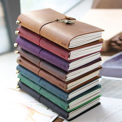 [COD] Notebook Book Cowhide Leather Diary Notepad tn Wholesale