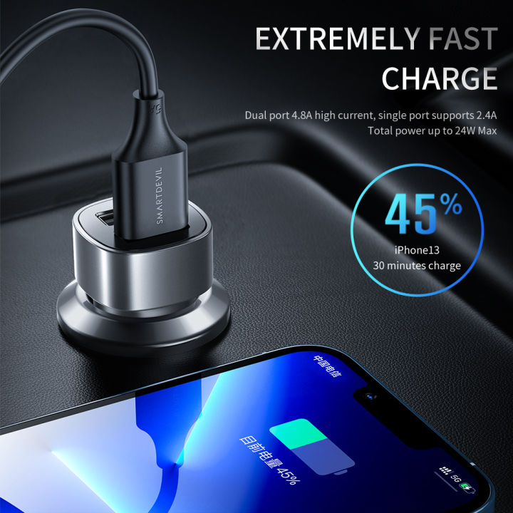 smartdevil-20w-pd-quick-charge-dual-usb-car-charger-สำหรับ-iphone-13-pro-max-12-11-xiaomi-vivo-huawei-samsung-qc3-0-fast-pd-usb-c-รถชาร์จโทรศัพท์