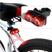 ☸☎ 2 LED 400LM Bicycle Rear Light Bike Light Waterproof AAA Batteries Mtb Taillight Seapost Tail Lamp Bike Accessories