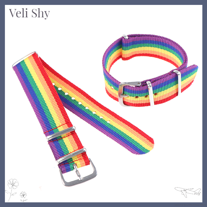 veli-shy-2ชิ้นสีรุ้งเลสเบี้ยน-กำไลข้อมือหนัง-ชาย-คู่ทอกะเทย