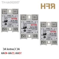 ﹉☇ SSR -10AA 25AA 40AA AC Control AC SSR White Shell Single Phase Solid State Relay Without Plastic Cover