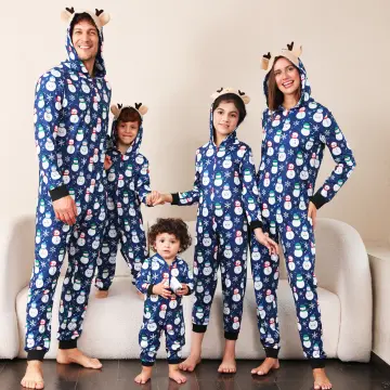 New Year's Clothes Christmas Family Pyjama Outfits 2023 Parent-child Matching  Pajamas Set Sleepwear Baby Romper Xmas Family Look